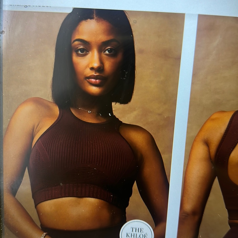 Seamless low impact open back bra